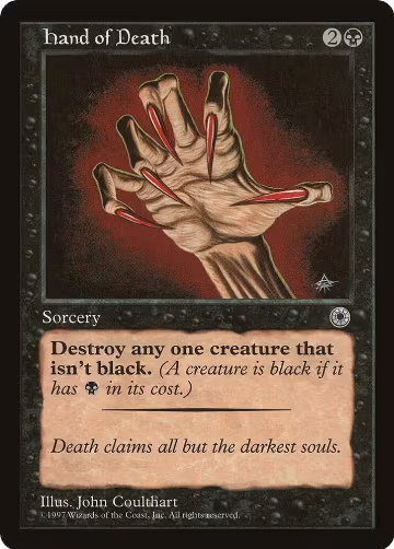 Hand of Death (Reminder Text), Portal — Magic card price