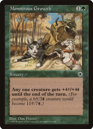 Monstrous Growth, Portal — Magic card price