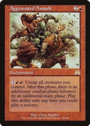 Aggravated Assault (185), Onslaught — Magic card price