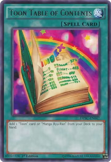 Toon Table of Contents (DPBC-EN047) — card price