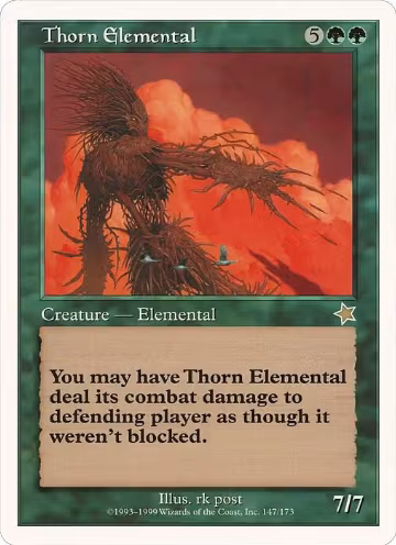 Thorn Elemental (Starter 1999) (147), Oversize Cards — Magic card price