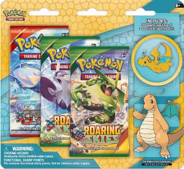 Dragonite Collector's Pin 3 Pack Blister, XY - Roaring Skies — Pokémon sealed product price