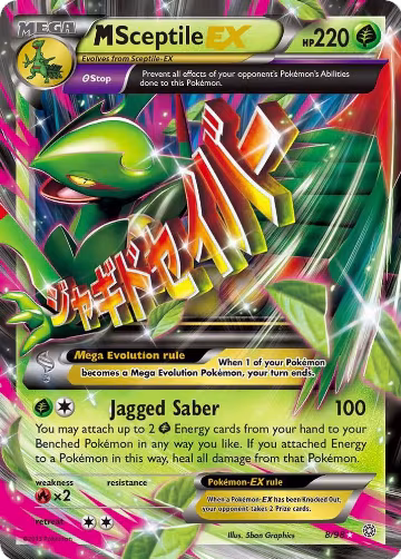 M Sceptile EX (8/98), XY - Ancient Origins — Pokémon card price