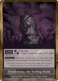 Grusbalesta, the Sealing Stone (TAT-093), The Castle and The Two Towers — Force of Will card price