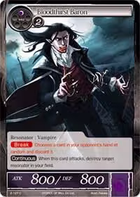 Bloodthirst Baron (2-127), Starter Deck: Jet Black Phantom — Force of Will card price