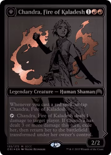 Chandra, Fire of Kaladesh (SDCC 2015 Exclusive) (135), Media Promos — Magic card price