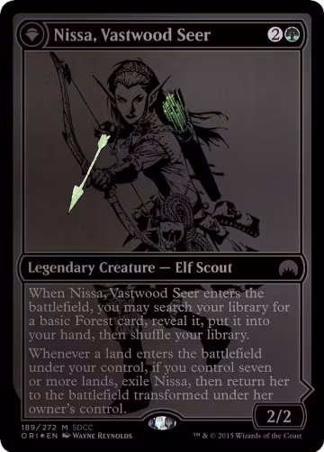 Nissa, Vastwood Seer (SDCC 2015 Exclusive) (189), Media Promos — Magic card price