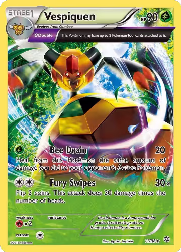 Vespiquen (11) (11/98), XY - Ancient Origins — Pokémon card price
