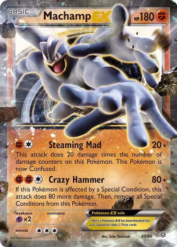 Machamp EX (37/98), XY - Ancient Origins — Pokémon card price