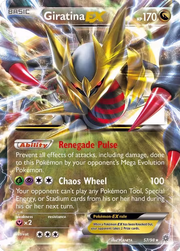 Giratina EX (57/98), XY - Ancient Origins — Pokémon card price