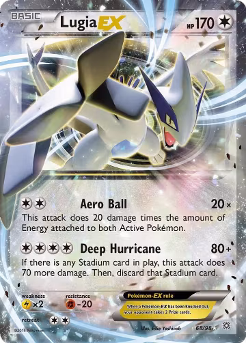 Lugia EX (68/98), XY - Ancient Origins — Pokémon card price