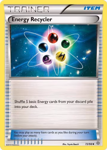 Energy Recycler (72/98), XY - Ancient Origins — Pokémon card price