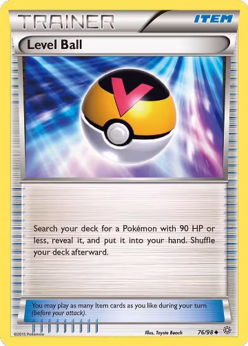 Level Ball (76/98), XY - Ancient Origins — Pokémon card price