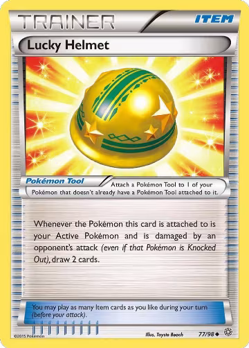 Lucky Helmet (77/98), XY - Ancient Origins — Pokémon card price