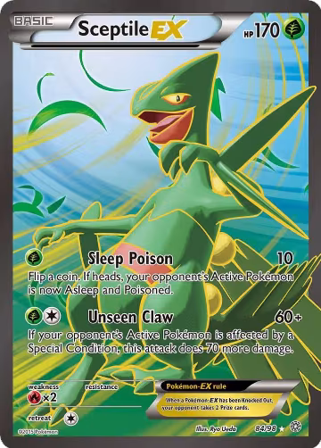 Sceptile EX (84 Full Art) (84/98), XY - Ancient Origins — Pokémon card price