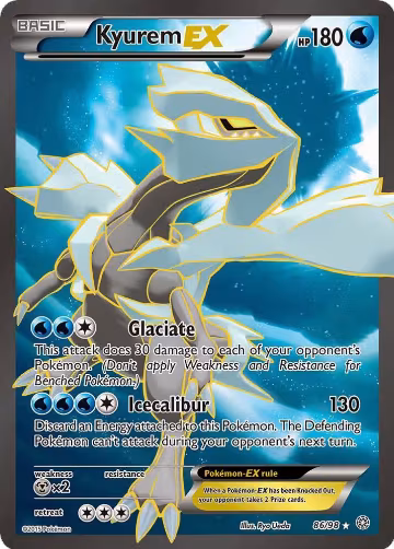 Kyurem EX (86 Full Art) (86/98), XY - Ancient Origins — Pokémon card price