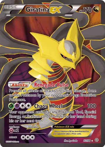Giratina EX (93 Full Art) (93/98) — card price