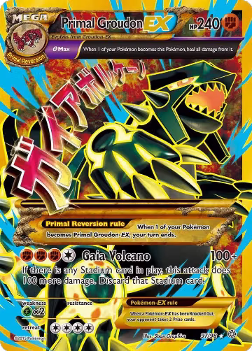 Primal Groudon EX (Shiny Full Art) (97/98) — card price
