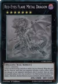 Red-Eyes Flare Metal Dragon (Ghost Rare) (CORE-EN054), Clash of Rebellions — Yu-Gi-Oh! card price