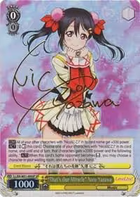"That's Our Miracle" Nico Yazawa (SP) (LL/EN-W01-009SP SP), Love Live! DX — Weiß Schwarz card price