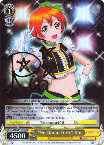 "No Brand Girls" Rin (XR) (LL/EN-W01-014X XR), Love Live! DX — Weiß Schwarz card price