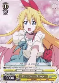First Date, Chitoge (NK/W30-E017 C), NISEKOI -False Love- — Weiß Schwarz card price