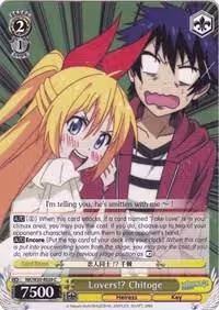 Lovers!? Chitoge (NK/W30-E020 C), NISEKOI -False Love- — Weiß Schwarz card price
