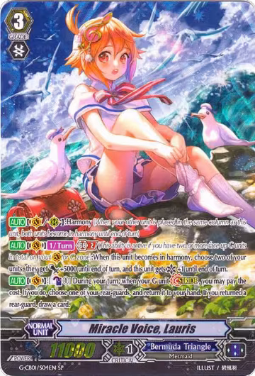 Miracle Voice, Lauris (SP) (G-CB01/S04EN), G-CB01: Academy of Divas — Vanguard card price