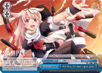Well then, let's have a great party! (RRR) (KC/S25-E164R RRR), KanColle — Weiß Schwarz card price