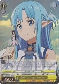 "ALO" Days, Asuna (Parallel Foil) (SAO/SE23-E03 C), Sword Art Online II — Weiß Schwarz card price
