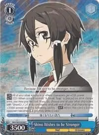 Shino Wishes to be Stronger (SAO/SE23-E28 C), Sword Art Online II — Weiß Schwarz card price