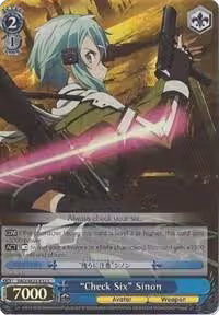 "Check Six" Sinon (Parallel Foil) (SAO/SE23-E32 C), Sword Art Online II — Weiß Schwarz card price