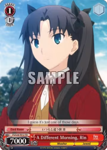 A Different Morning, Rin (TD) (FS/S34-TE12 TD), Fate/stay night [Unlimited Blade Works] — Weiß Schwarz card price