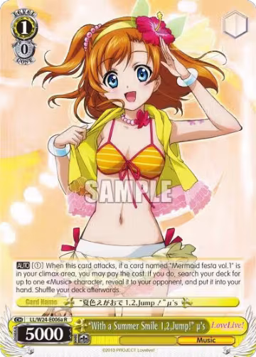 "With a Summer Smile 1,2,Jump!" u's (A) (LL/W24-E006a R), Love Live! — Weiß Schwarz card price