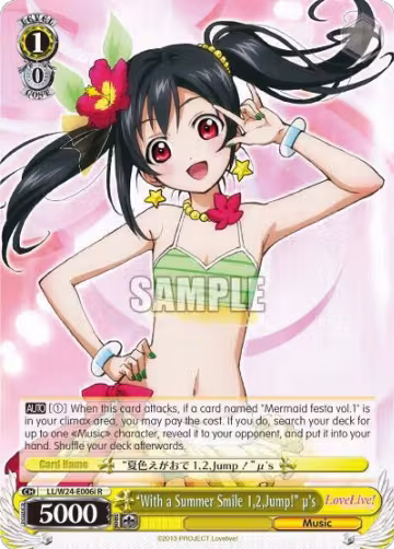 "With a Summer Smile 1,2,Jump!" u's (I) (LL/W24-E006i R), Love Live! — Weiß Schwarz card price