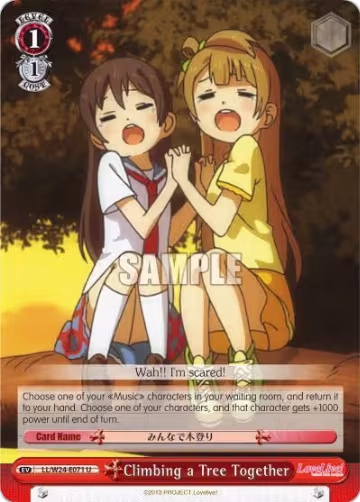 Climbing a Tree Together (LL/W24-E071 U), Love Live! — Weiß Schwarz card price