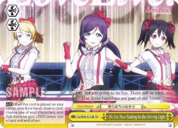 We Are Now Waiting In the Shining Light (B) (LL/W24-E112b TD), Love Live! — Weiß Schwarz card price