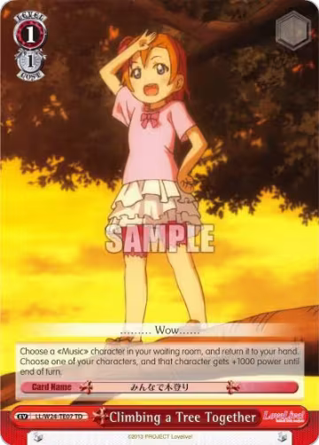 Climbing a Tree Together (TD) (LL/W24-TE07 TD), Love Live! — Weiß Schwarz card price