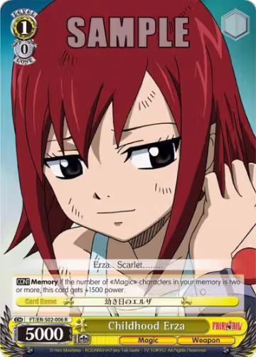 Childhood Erza (FT/EN-S02-006 R), Fairy Tail ver.E — Weiß Schwarz card price
