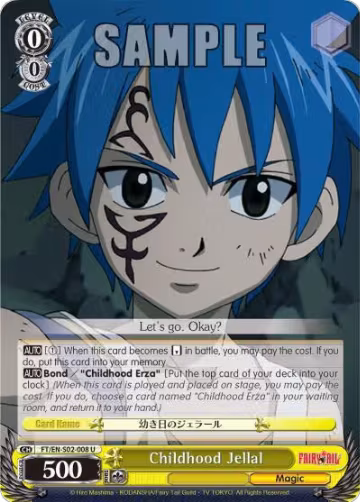Childhood Jellal (FT/EN-S02-008 U), Fairy Tail ver.E — Weiß Schwarz card price