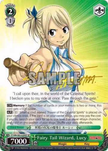 Fairy Tail Wizard, Lucy (SP) (FT/EN-S02-029SP SP) — card price