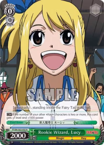 Rookie Wizard, Lucy (FT/EN-S02-032 R), Fairy Tail ver.E — Weiß Schwarz card price