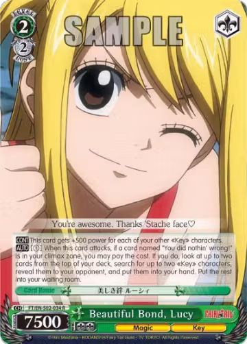 Beautiful Bond, Lucy (FT/EN-S02-034 R), Fairy Tail ver.E — Weiß Schwarz card price