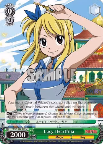 Lucy Heartfilia (FT/EN-S02-035 U), Fairy Tail ver.E — Weiß Schwarz card price