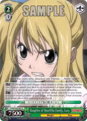 Daughter of Heartfilia Family, Lucy (FT/EN-S02-041 U), Fairy Tail ver.E — Weiß Schwarz card price