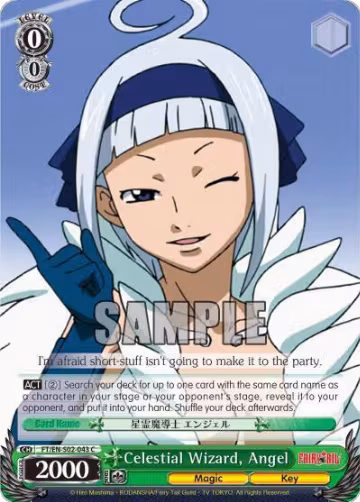 Celestial Wizard, Angel (FT/EN-S02-043 C), Fairy Tail ver.E — Weiß Schwarz card price