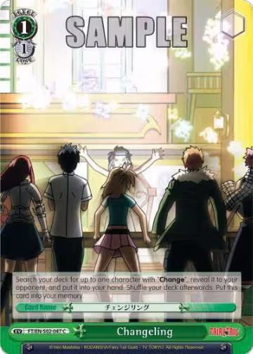 Changeling (FT/EN-S02-047 C), Fairy Tail ver.E — Weiß Schwarz card price