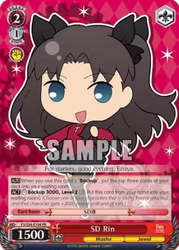 SD Rin (FS/S34-E104 PR), Fate/stay night [Unlimited Blade Works] — Weiß Schwarz card price