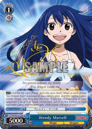 Wendy Marvell (SP) (FT/EN-S02-072SP SP), Fairy Tail ver.E — Weiß Schwarz card price