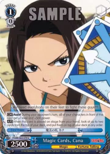 Magic Cards, Cana (FT/EN-S02-079 U), Fairy Tail ver.E — Weiß Schwarz card price